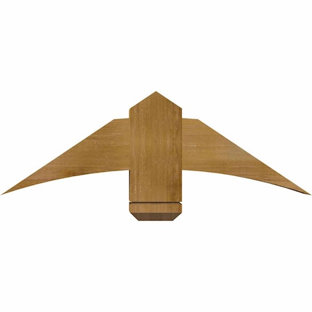 Ekena Millwork Bellingham Rough Sawn Timber Gable Bracket, Western Red Cedar, 36"W x 12"H x 6"D x 6"F, 8/12 Pitch GBW036X12X0606BEL00RWR
